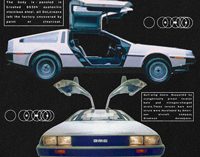 DeLorean poster design