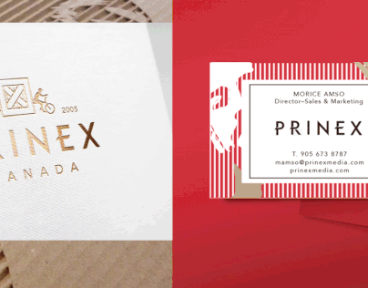 New visual brand identity and website design for Prinex