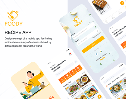 Food recipe concept app