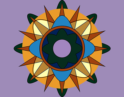 Bursting Sun Mandala