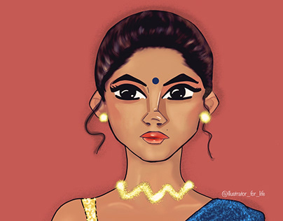 Indian woman character design