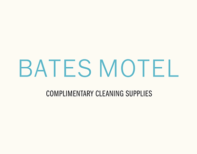 Bates Motel Complimentary Cleaning Supply Set