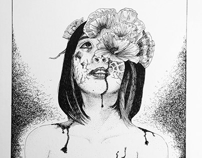 Infected: A Self Portrait for Drawing Foundations