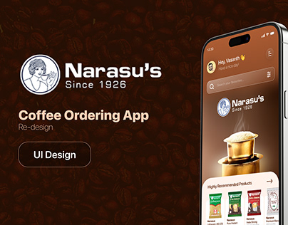 Narasus Coffee Ordering App | UI design