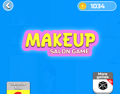 Makeup salon game ui/ux