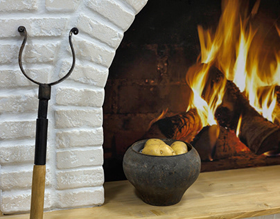 DIY imitation russian wood-burning stove