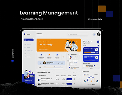 Learning management dashboard I Admin Panel UI Design