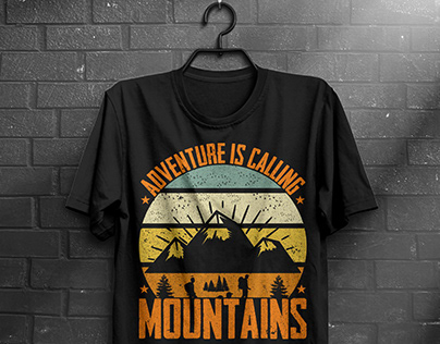 Adventure is Calling Mountains T-Shirt