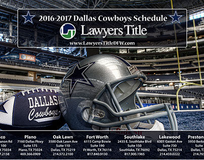 Lawyers Title 2016 Cowboys Football Schedule