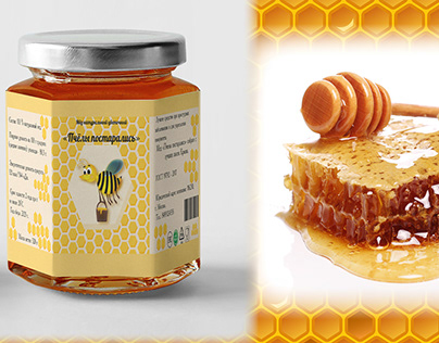 Дизайн упаковки меда | Этикетка | Honey packing