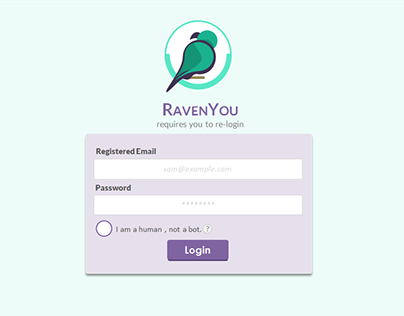 RavenYou - My own startup ( Early designs)