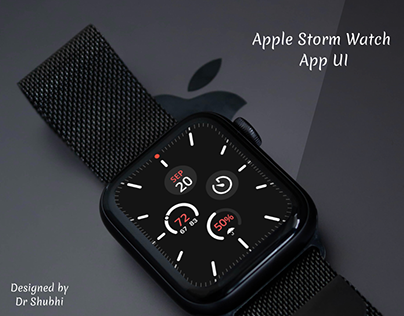 apple storm watch app UI design