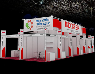Exhibition booth design . Pavilion Indonesia System r8