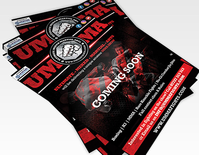 Ultimate Mixed Martial Arts Promotional Poster & Flyer