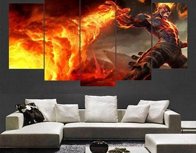 League Of Legends – Gaming 5 Panel Canvas