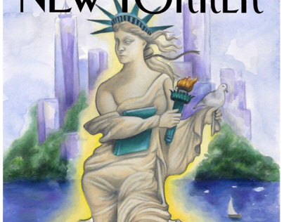 New Yorker cover; Love in NY
