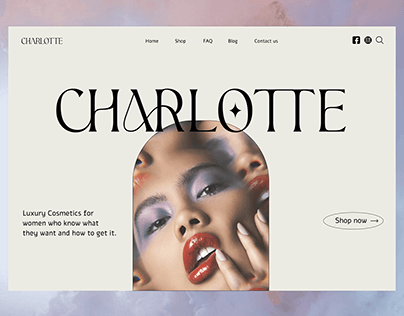 Project thumbnail - Charlotte Makeup | Main Landing Page Design