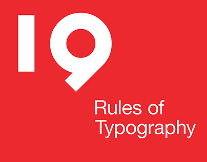 19 Rules of Typography