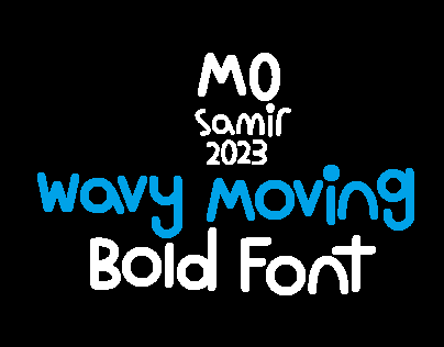 Wavy Moving Bold Arabic Font