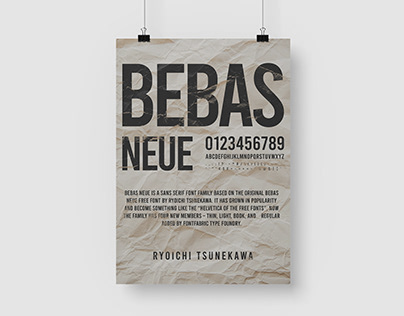 Bebas Neue Font Poster