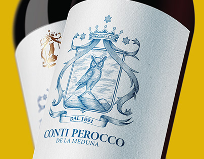 Family crest design for Conti Perocco De La Meduna
