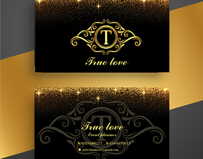 Business card for event planner