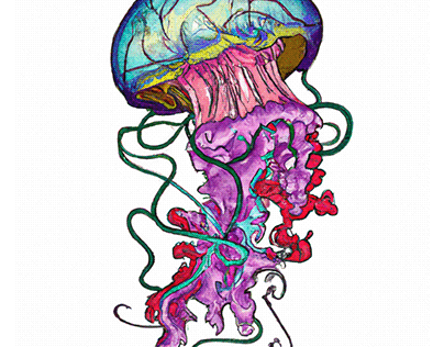 Jellyfish tattoo design