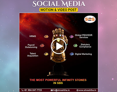 Thanos Gauntlet Social Media Motion & Video Post