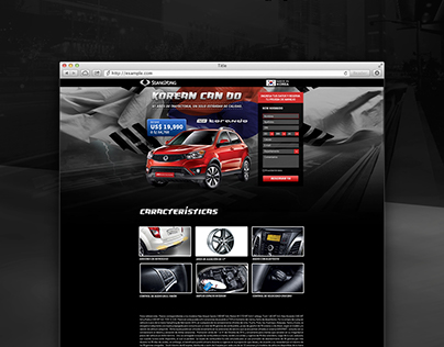 SsangYong - Landing page