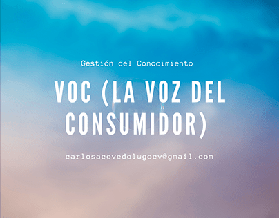 VOC (La voz del consumidor)
