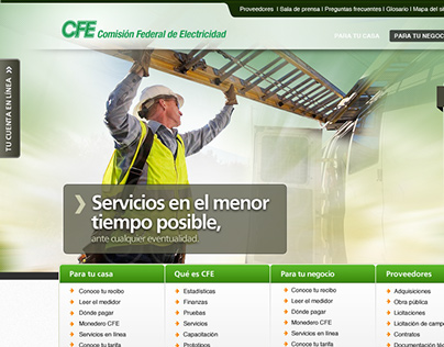 Corporative Site CFE