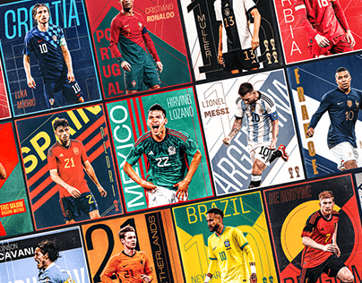 World cup retro posters