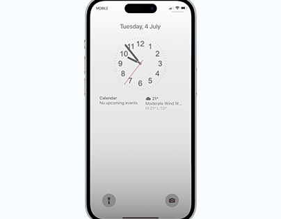 iOS Lockscreen Watchfaces Concept