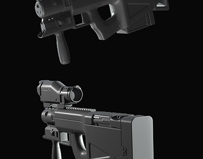 Hardsurface modeling GUN