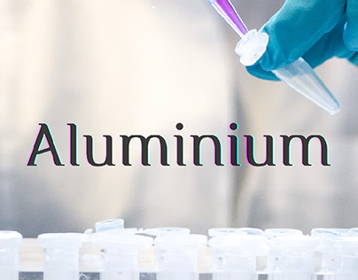 Aluminium - Chemical font