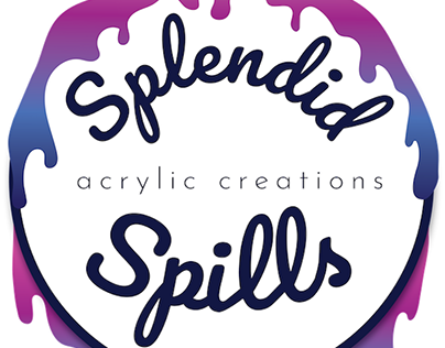 Splendid Spills Logo | Gradient Spill Logo