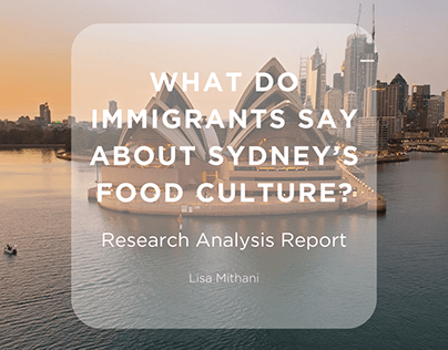 [Research Report] Immigrants and Food Culture in Sydney