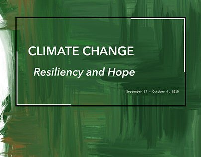 Climate Change: Resiliency and Hope Event Poster
