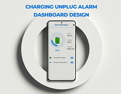 Charging Unplug Alarm UI Design