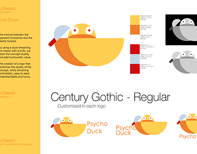 Psycho Duck Logo Development