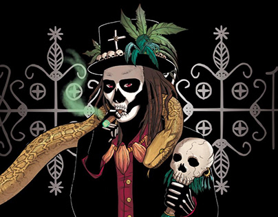 Papa Legba, beer voodoo label