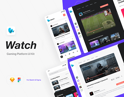 WATCH - Gaming Platform ui kit