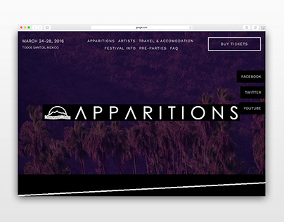 Apparitions Festival Website