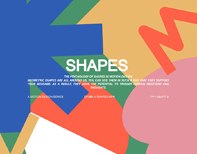 Sound design / Music - Shapes by Baptiste Sourris