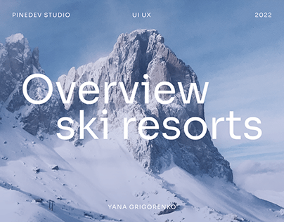 Skiii. Overview ski resorts.