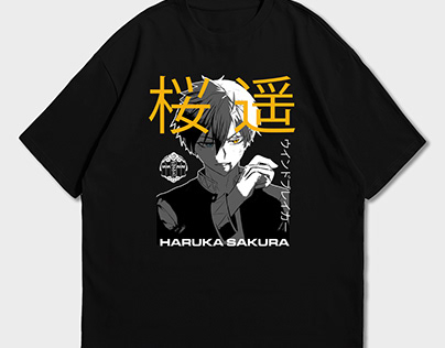 haruka sakura wind breaker anime t-shirt design