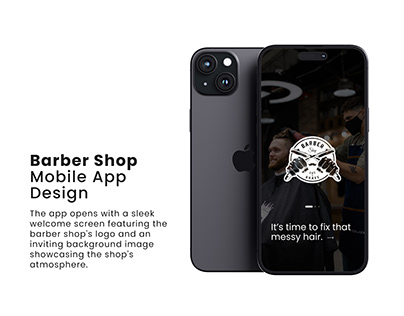 Barber Shop App UI UX Design