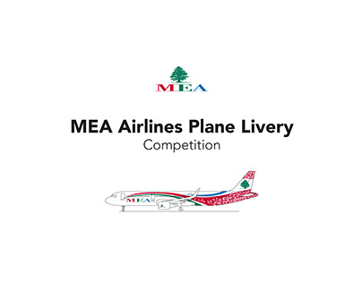 MEA Airlines Plane Livery