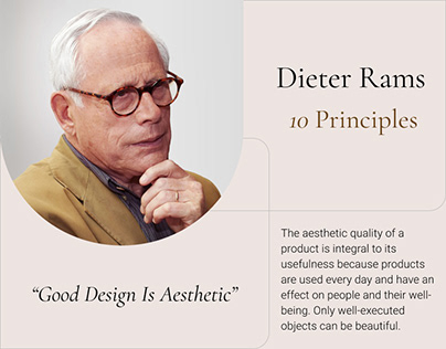 Dieter Rams Biography Website Design