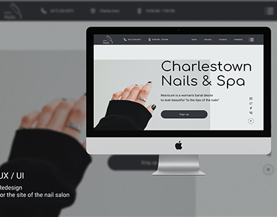 Redesign for the site of the nail salon